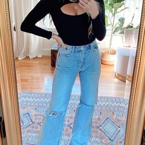 Black cutout bodysuit